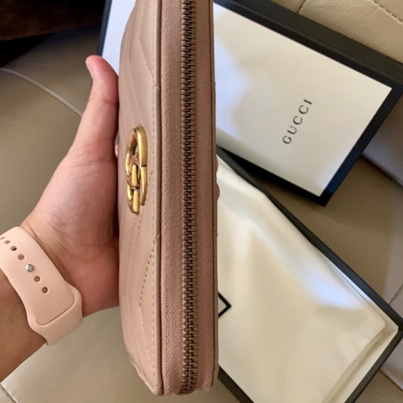 X NFS XGucci Marmont zip around wallet- full size - Picture 5 of 12